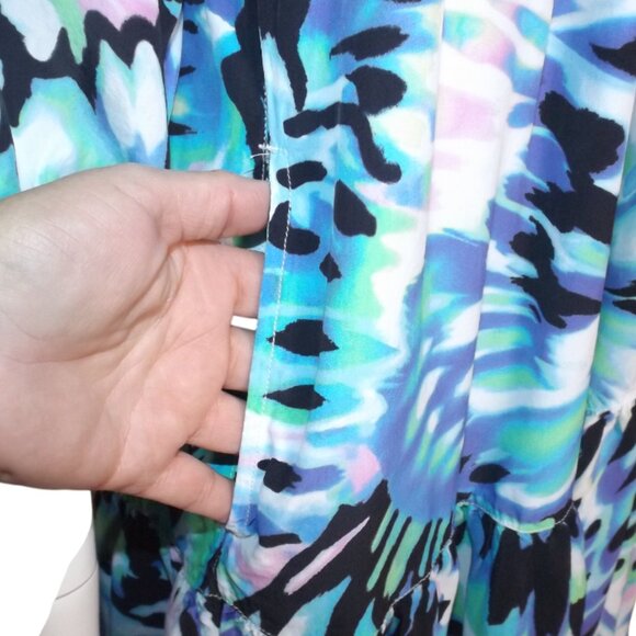 TOMMY BAHAMA Dress/Cover-up, S, Blue, On/Off shoulder, Stretchy neck, Short/mini - Picture 5 of 12